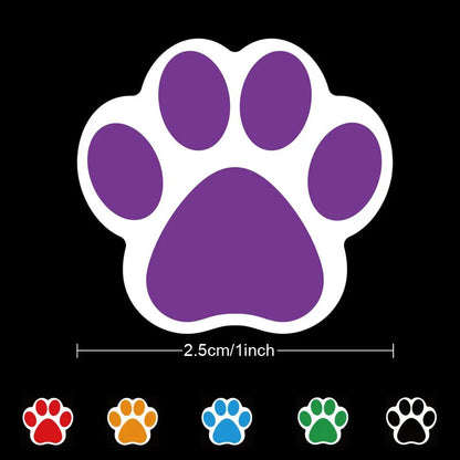 Pet stickers 500pcs / roll cat and dog footprints label animal modeling wall decals children toy stickers