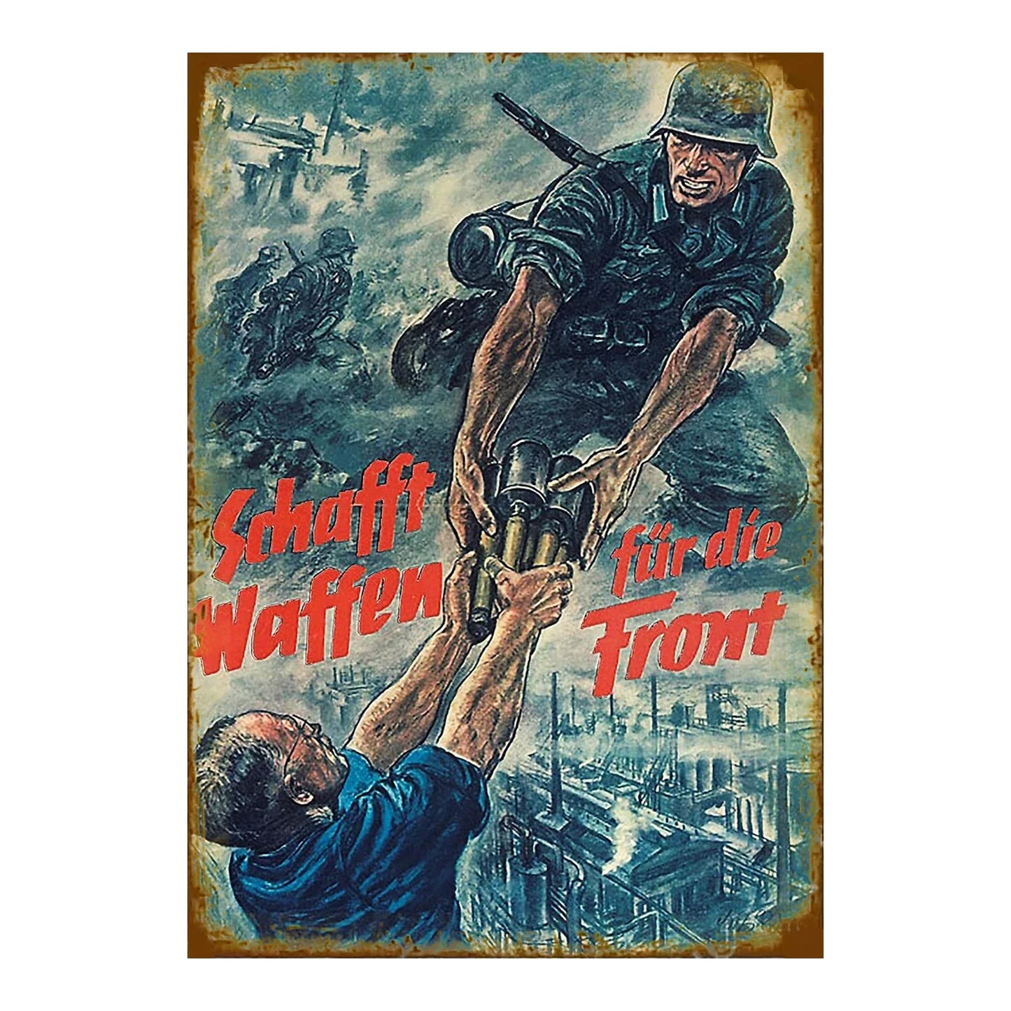 Wwii ..Keep Quiet..Vintage German Poster Metal Signs Wall Cave Tin Sign Posters Home Bar Garage Cafe Metal Sign Gift