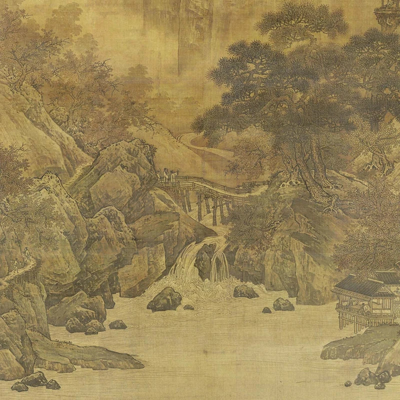 Xiao Zhao, c. (1131 - 1162) Red Trees on Autumn Mountain Artistic decoration for the home Collecting and appreciating gifts Repr