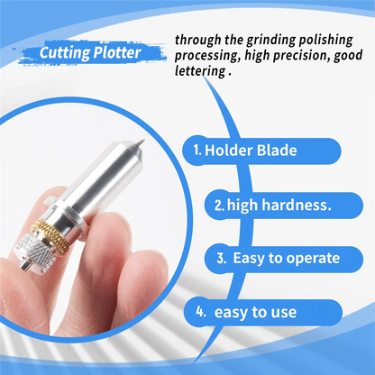 15 PCS 30/45/60 Degree Vinyl Cutter Carbide Blades with Blade Holder Blade Housing for Silhouette Cameo 3 Vinyl Cutting Machines