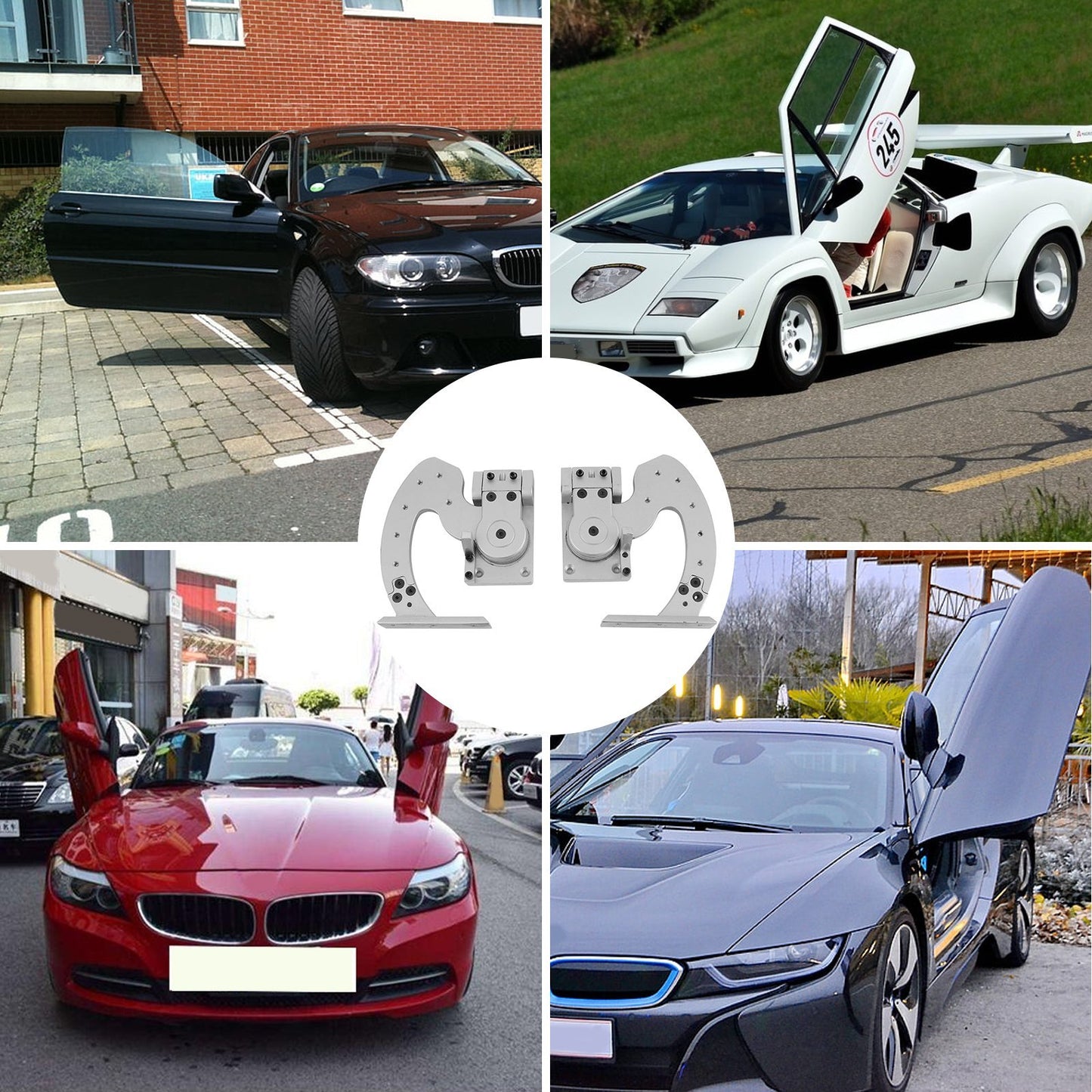 Universal Lambo Door Kit Bolt On Vertical Doors Hinge Kit Fit For Dodge Ford  Chevrolet Etc. 90 Degree Vertical Lambo Door Conversion Kit