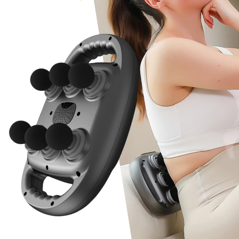 6 Head Massage Gun Deep Tissue Professional Muscle Massager Fascia Gun High Frequency Vibration Fitness Exercise 9 Modes 9 Gears