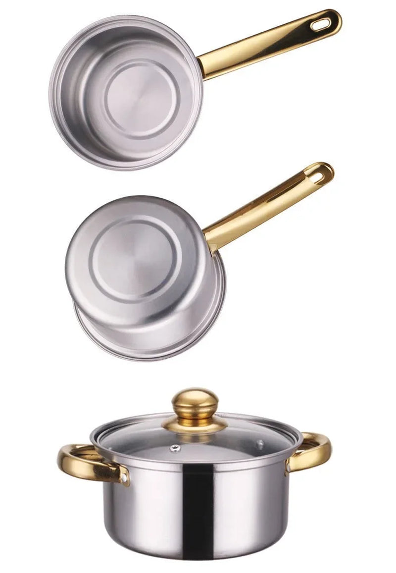 Stainless Steel Non-Stick Cookware Sets Stainless Steel Pots and Pans Cooking Pot