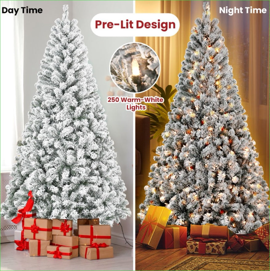 4ft PVC Round Head Flocking Tree