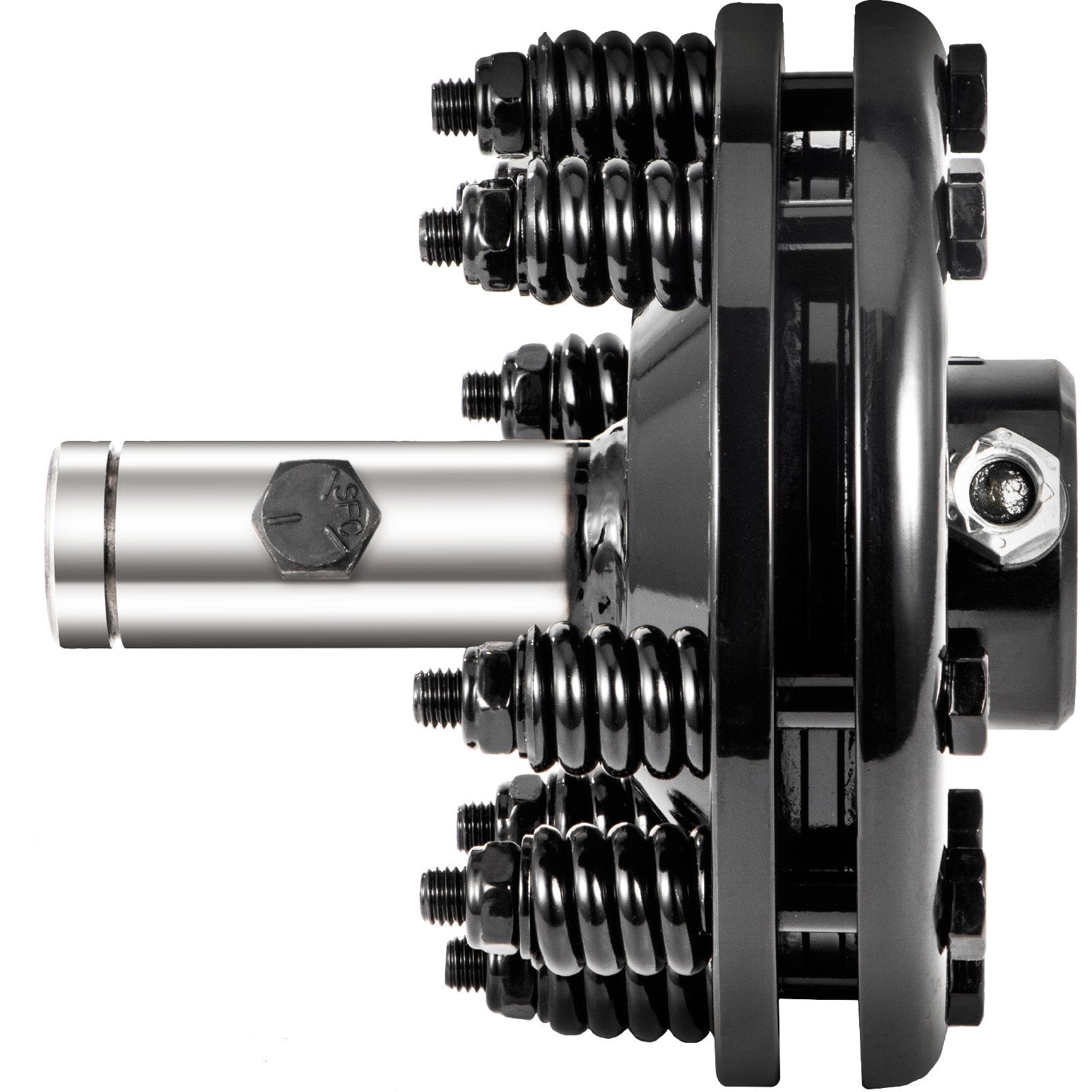 VEVOR Slip Clutch, PTO Slip Clutch, Smooth Round Ends PTO Friction Clutch, Carburized Steel Tractor Slip Clutch, Adjustable Rotary Cutter Slip Clutch, Black Brush Hog Slip Clutch For PTO Shaft