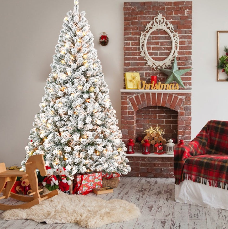 4ft PVC Round Head Flocking Tree