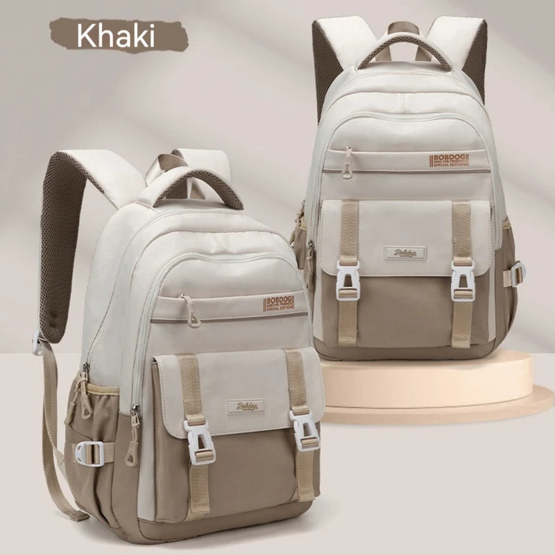 Large Capacity Backpack 2024 New College Style Female Leisure Backpack Fashion Travel Junior High School Students