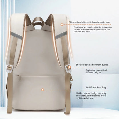 Large Capacity Backpack 2024 New College Style Female Leisure Backpack Fashion Travel Junior High School Students