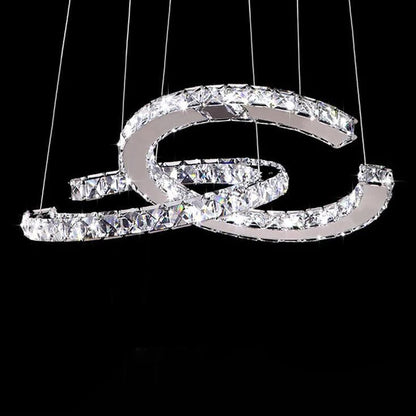 Crystal Chandeliers Luminaria Nordic Pendant Lamp Decorative LED Ceiling Lamps Hanging Light Fixture for Dining Room Bedroom