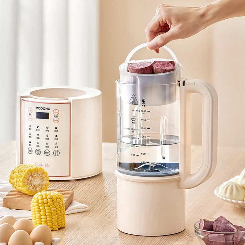 1.2L Soy Milk Maker Electric Juicer Blender Soybean Milk Machine Food Processor Wall Breaking Machine Auto Heating Cooking 220V