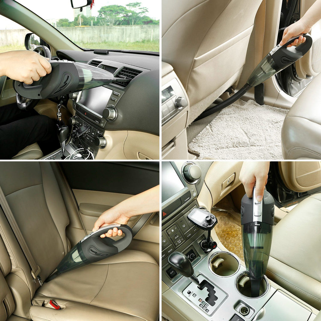 Car Handheld Vacuum Cleaner Cordless Rechargeable Hand Vacuum Portable Strong Suction Vacuum With Hose Nuzzle Brush For Dust Pet Hair