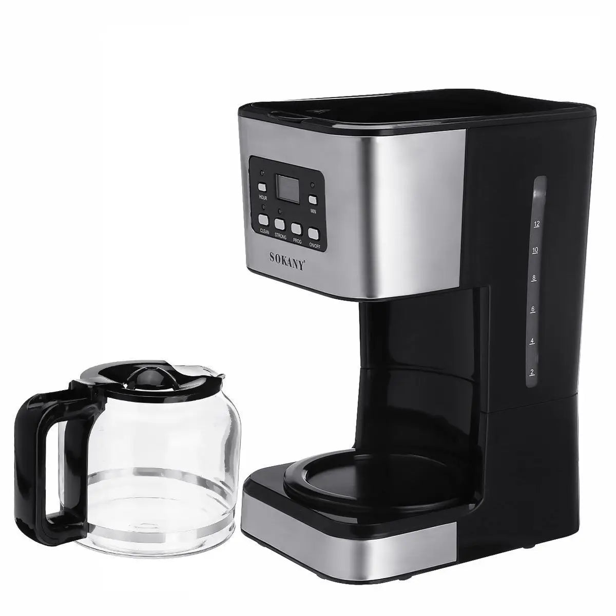 Automatic Coffee Machine Drip Cafe Maker 1.5L Glass Kettle American Espresso Coffee Maker Keep Warm Tea Pot Boiler