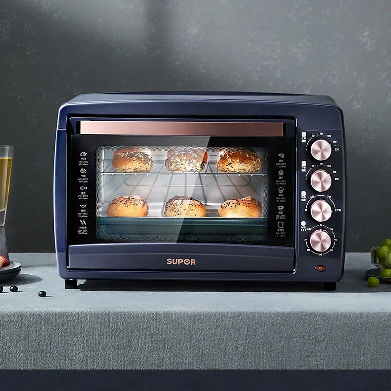 Supor Electric Oven Home Use Small Cake Bread Baking Machine Multi-Function Automatic 42L Large Capacity Oven