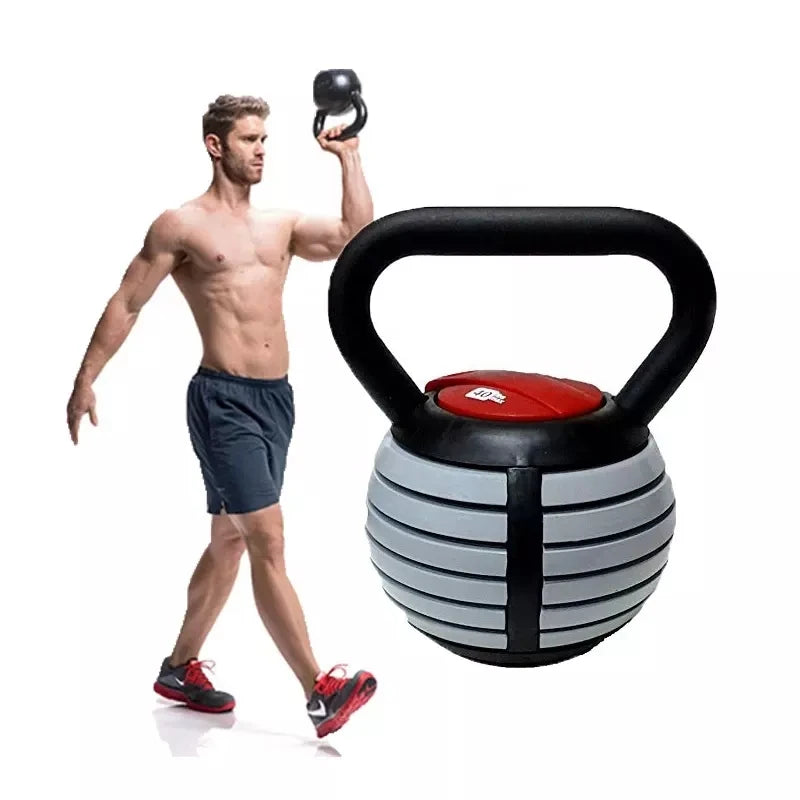 Adjustable round Chrome Weight Dumbbell Kettlebell Set Gym Kettlebell Weights