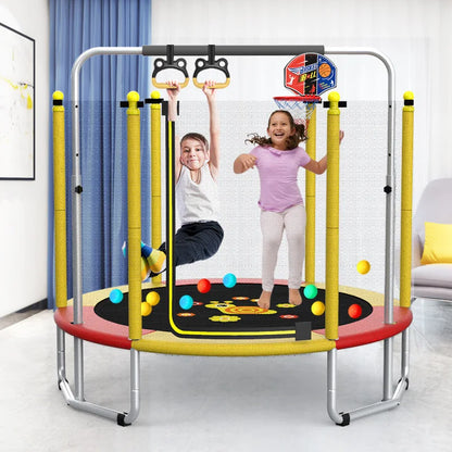 Trampoline Home Children Indoor Baby Bouncing Bed Children Adult Fitness Belt Netting Family Toy Jump Bed