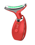 Beauty Facial Massager, 7 Color Wavy Acne Beauty Microcurrent Facial Device Skin Firming for Face Neck Beauty Device,