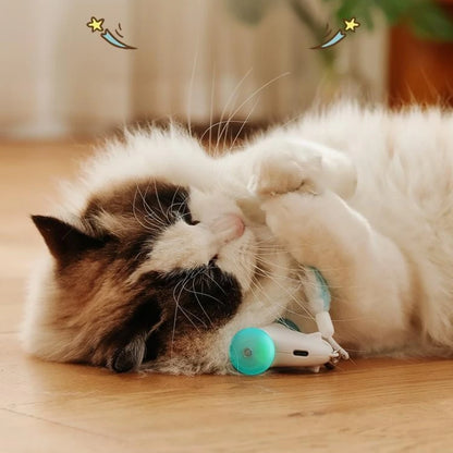 Running Mouse Cat Toys Interactive Colorful Light Cat Teaser Sticks Irregular Motion Electric Cats Toy Mice Smart Sensor Pet Toy