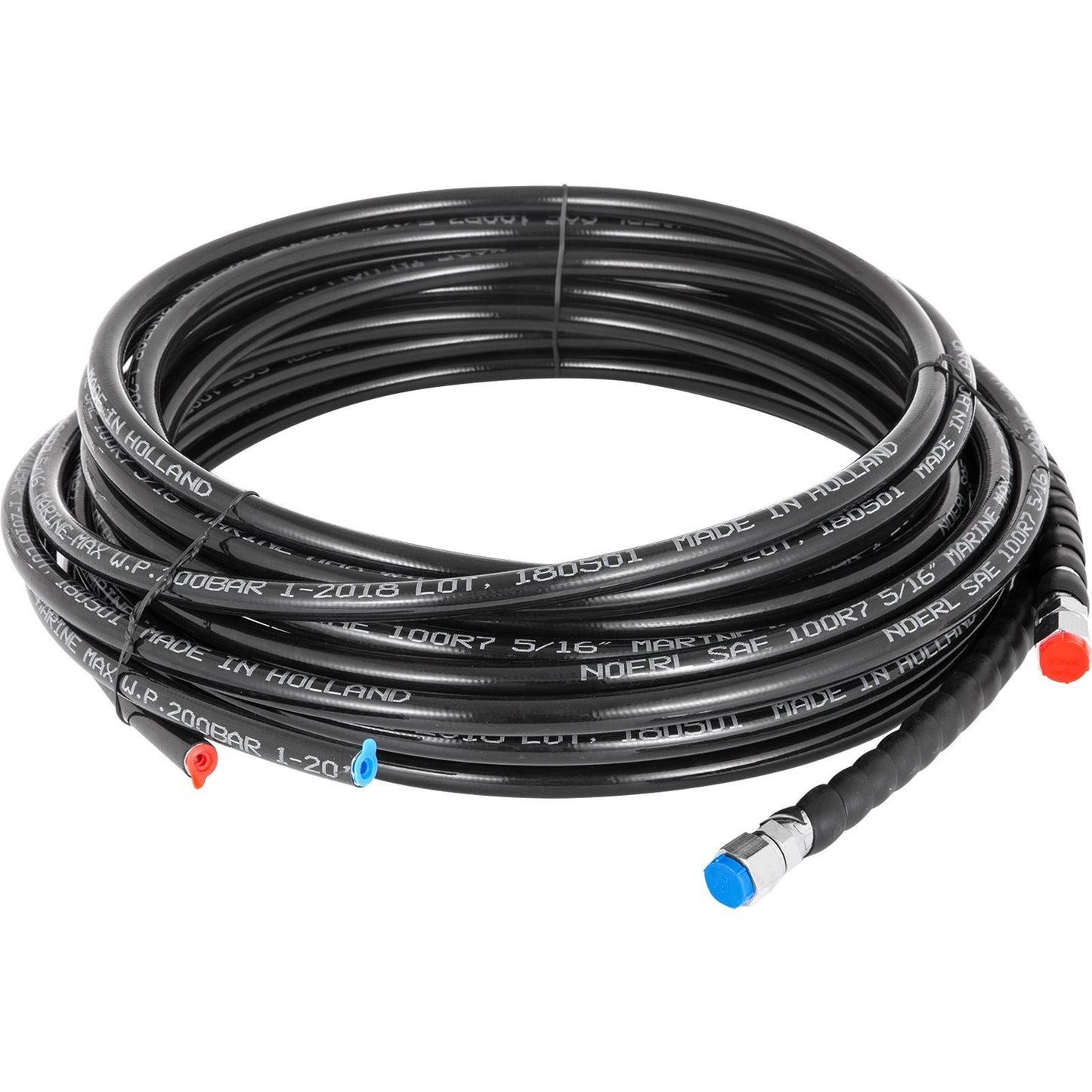 Hydraulic Steering Kit 300HP Hydraulic Steering Compact Cylinder Hydraulic Outboard Steering Kit With Helm For Boat Marine Steering System