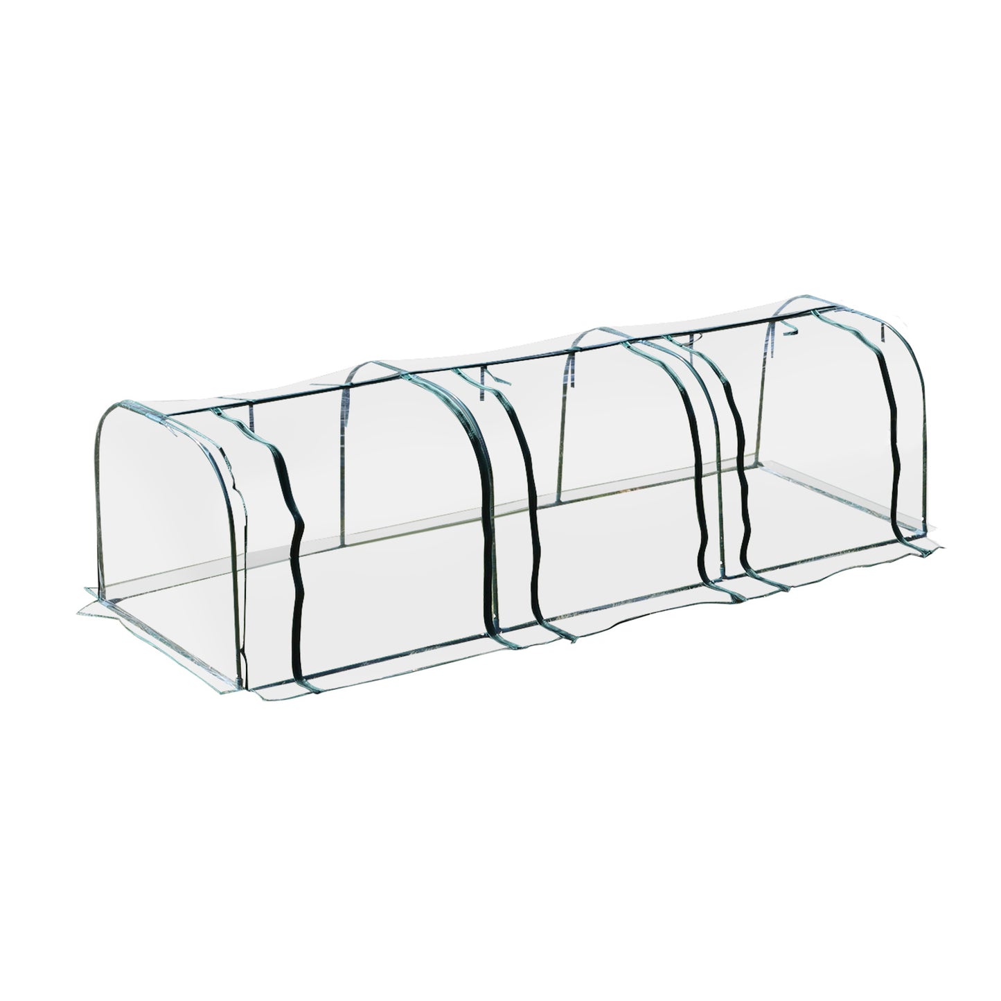 PVC Metal Tunnel Garden Greenhouse Kit