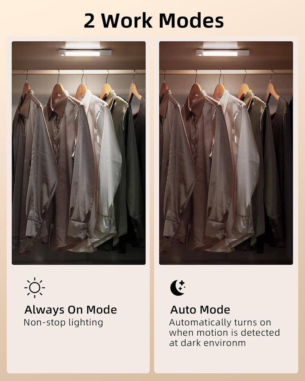 EZVALO Motion Sensor LED Light 3 Pack – Wireless Cabinet Light