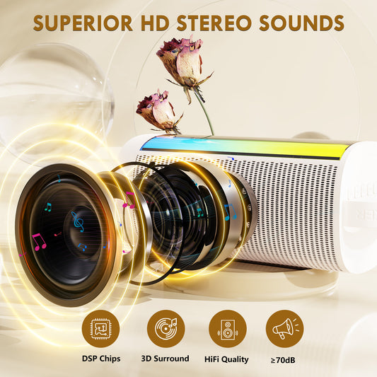 JYX D31-T Karaoke Machine With 2 Wireless Microphones For Adults And Kids