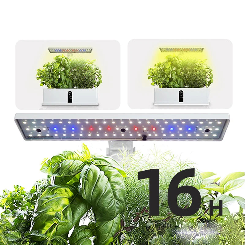 Hydroponics Growing System Indoor Smart Automatic Timer Garden Planter Nursery Pots Height Adjustable 9Pods Indoor Herb Garden