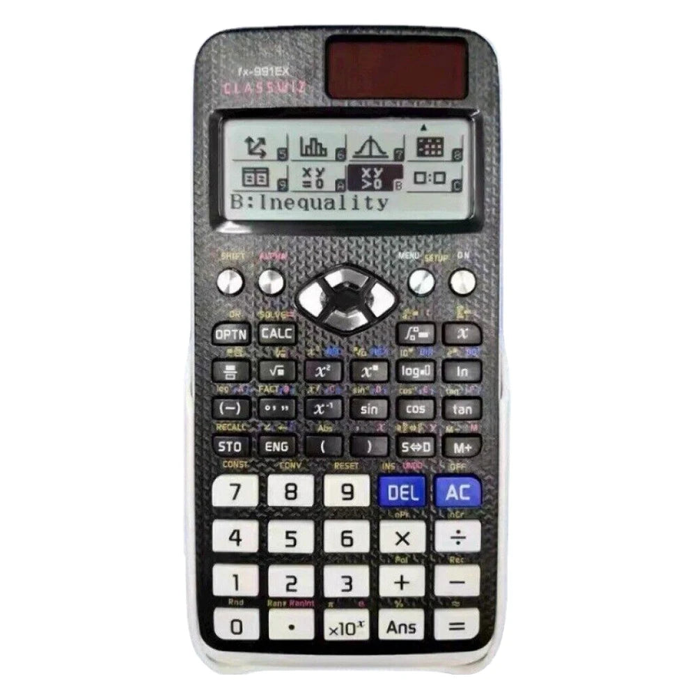 Advanced Scientific Calculator with Natural Display Math Calculator Solar Battery Power with 696 Functions for Students