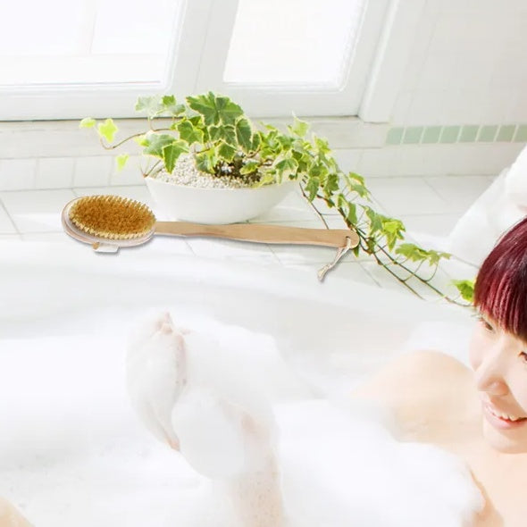 Bath Brush  Shower Body Back Scrubber With Long