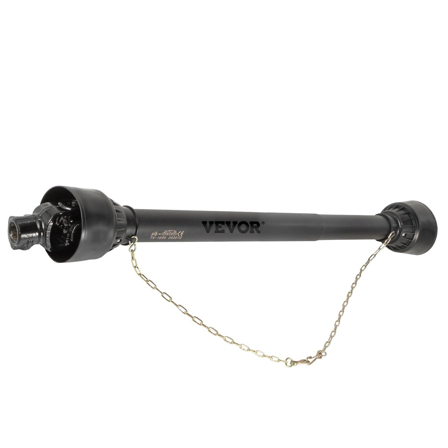 VEVOR PTO Shaft 1 PTO Drive Shaft, 6 Spline End Round End PTO Driveline Shaft, Series 4 Tractor PTO Shaft,  Brush Hog PTO Shaft, Black PTO Shaft For Bush
