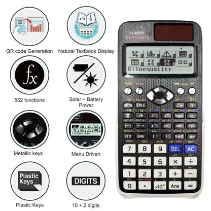 Scientific Calculator with 696 Functions Advanced Scientific Calculator Portable Student Calculator for Math Teaching