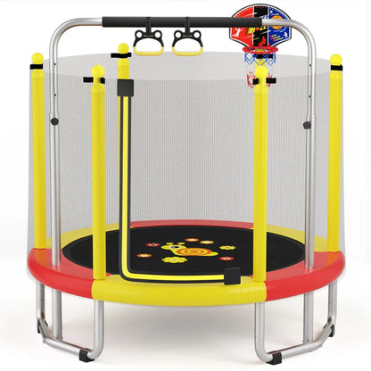 Trampoline Home Children Indoor Baby Bouncing Bed Children Adult Fitness Belt Netting Family Toy Jump Bed