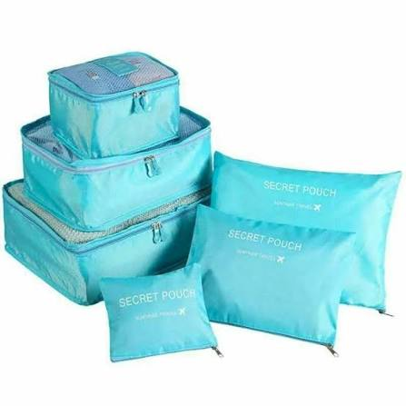 9-Piece Water-Resistant Clothes Storage Bags Travel Luggage Packing Organizer Set