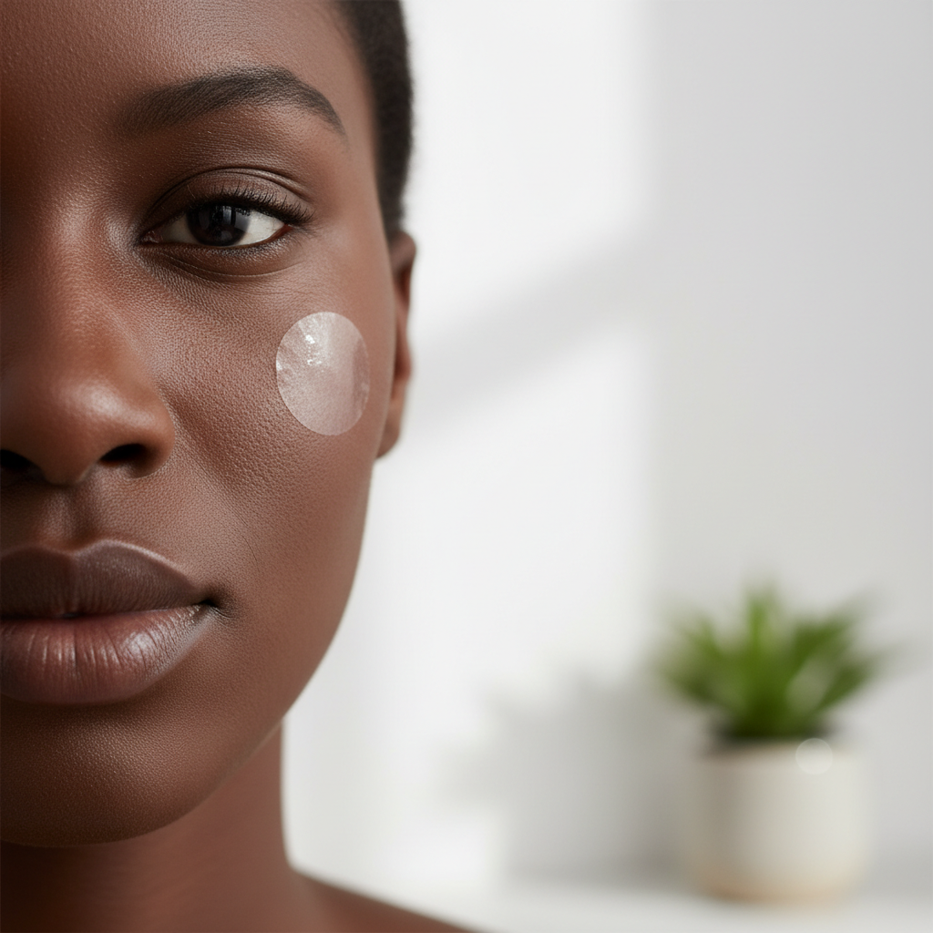 Pimple Patch on Dark Skin