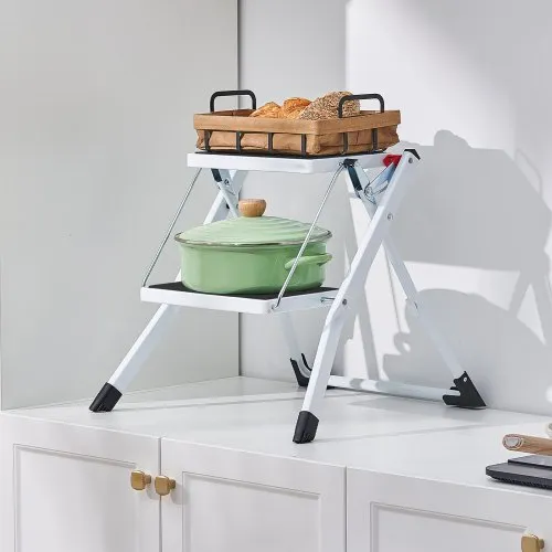 2-Step Folding Steel Step Ladder